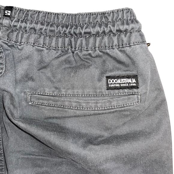 DOO Australia Men's Jogger Twill 22 Pants Ankle Size Gray Pull on Drawstring - Picture 4 of 4